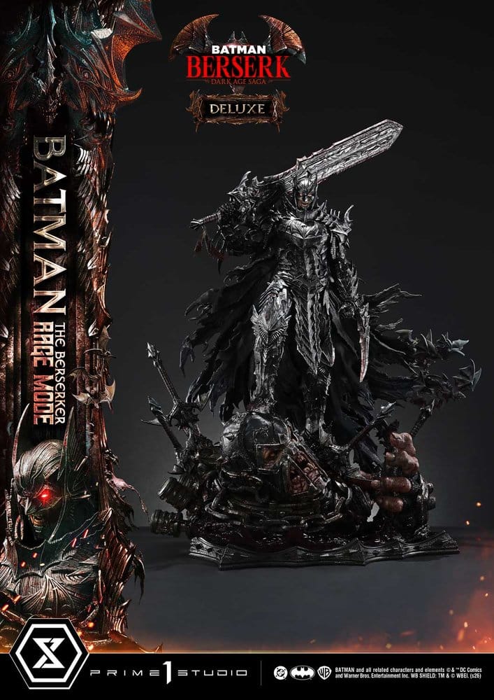 DC Comics Premium Masterline Series Statue 1/4 Batman (Comics) Batman: The Berserker Rage Mode Deluxe Version 93 cm