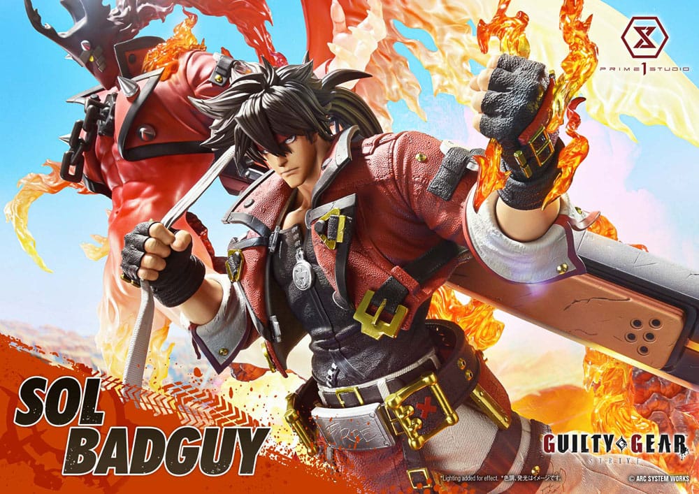 Guilty Gear Strive Ultimate Premium Masterline Series Statue 1/4 Sol Badguy Bonus Version 82 cm