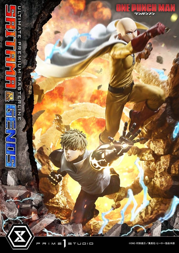 One-Punch Man Premium Masterline Series Statue 1/4 Saitama & Genos 73 cm