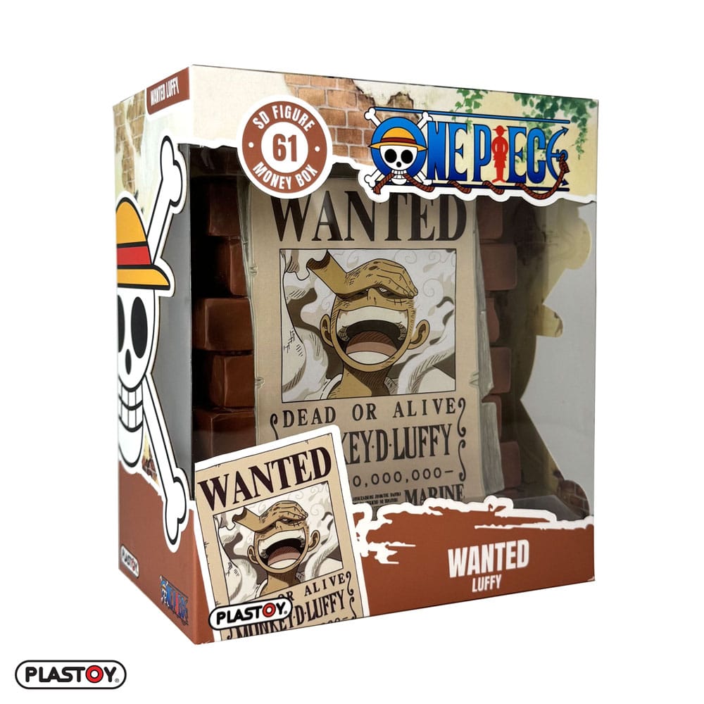 One Piece Coin Bank Luffy Wanted