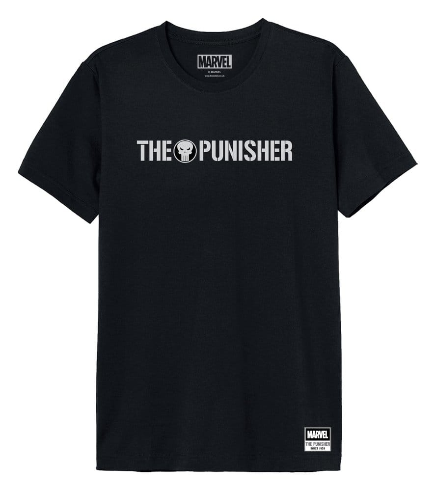Marvel T-Shirt The Punisher Text Logo Size L