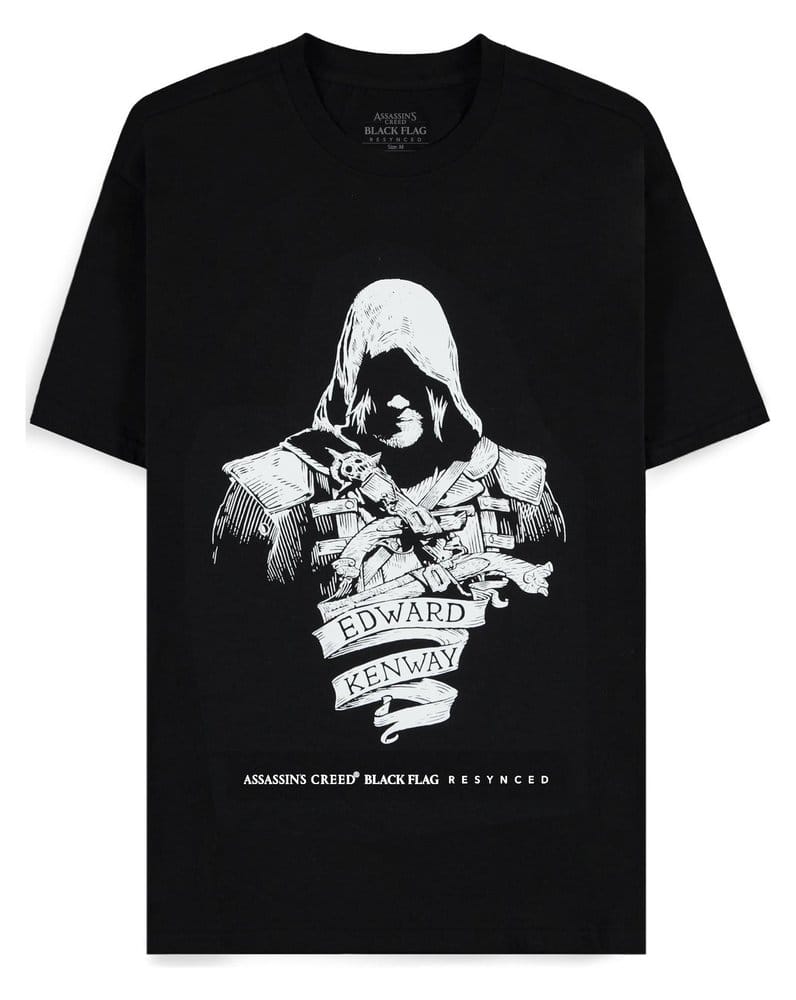 Assassin's Creed T-Shirt Black Flag Resynched Edward Kenway Size XL