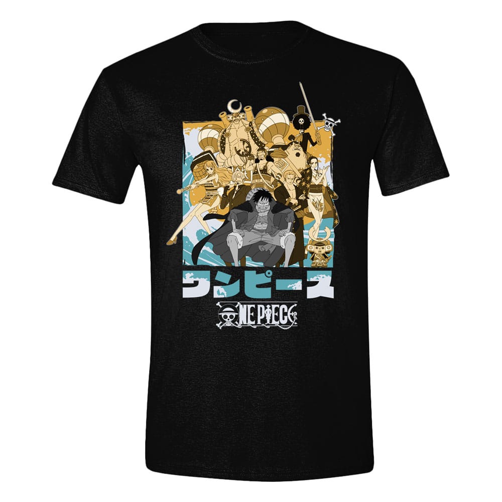 One Piece T-Shirt Characters Pose Size L