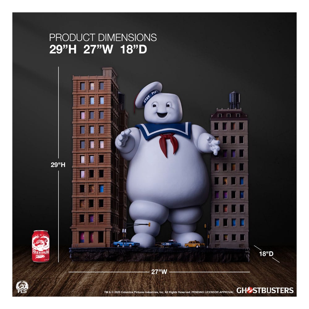 The Ghostbusters Diorama Statue Stay Puft Marshmallow Man Deluxe Edition 74 cm