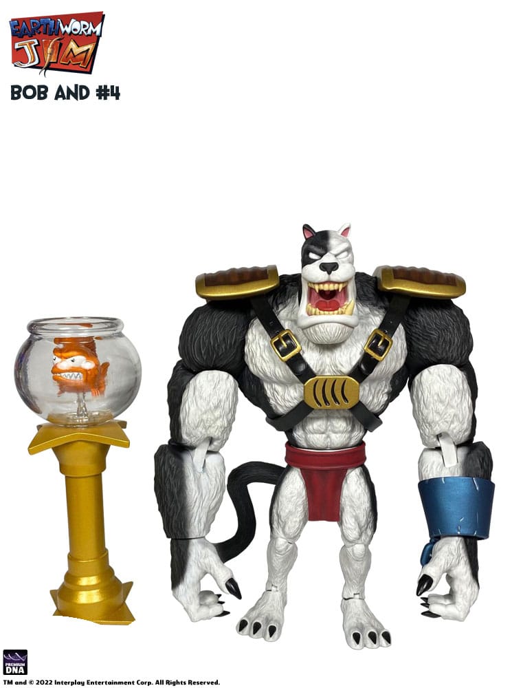 Earthworm Jim Action Figure Wave 1: Bob the Killer Goldfish &amp; #4 15 cm