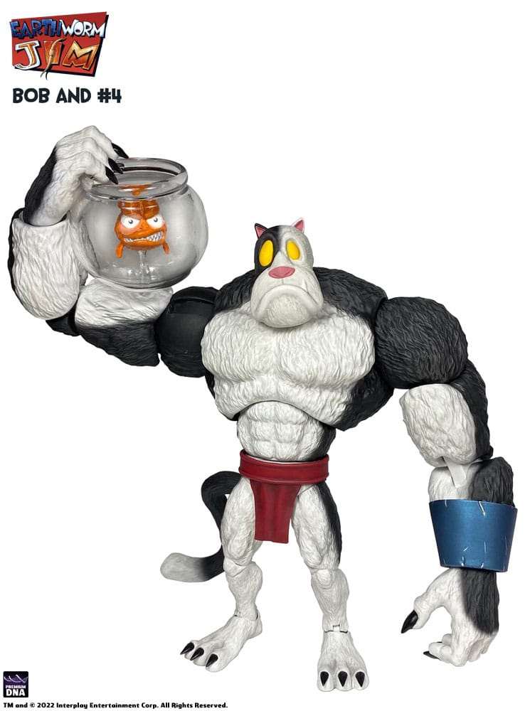 Earthworm Jim Action Figure Wave 1: Bob the Killer Goldfish &amp; #4 15 cm
