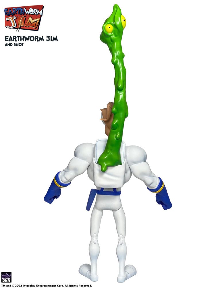 Earthworm Jim Action Figure Wave 1: Earthworm Jim &amp; Snot 15 cm