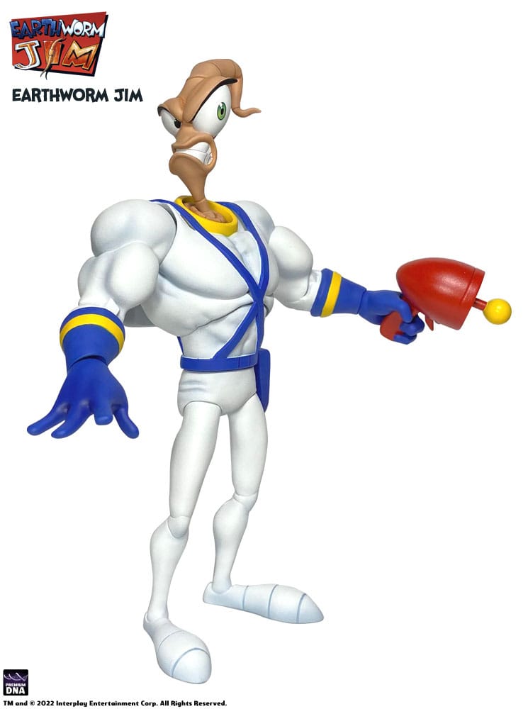 Earthworm Jim Action Figure Wave 1: Earthworm Jim &amp; Snot 15 cm