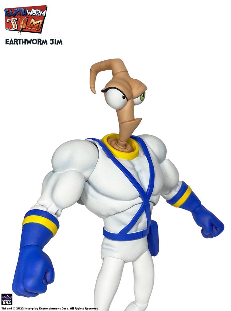 Earthworm Jim Action Figure Wave 1: Earthworm Jim &amp; Snot 15 cm