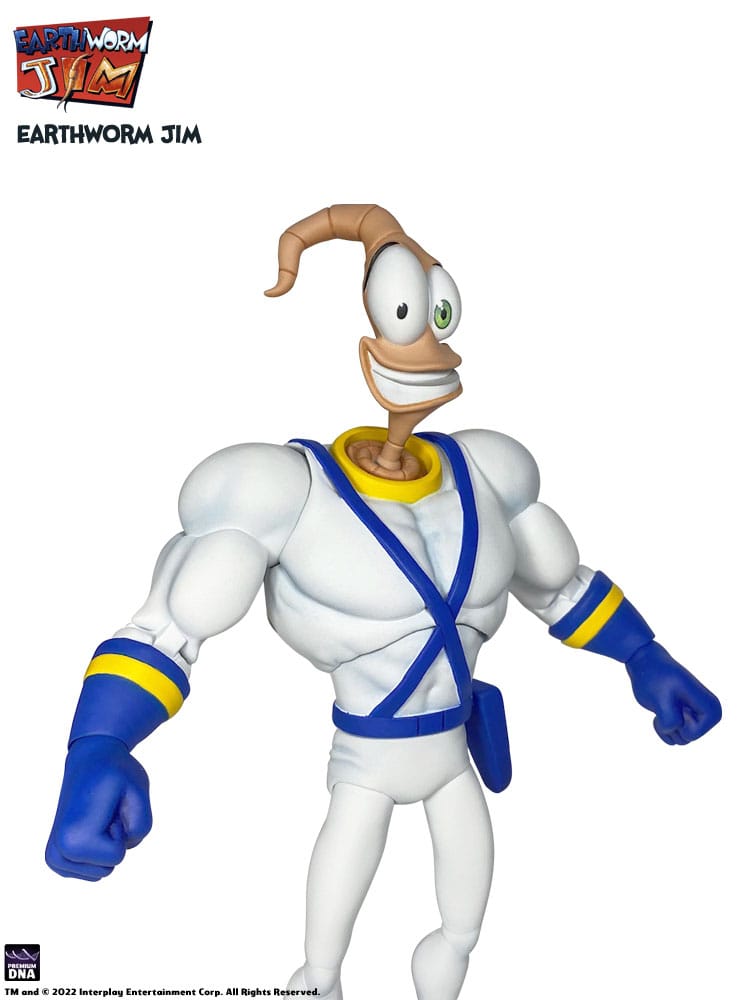 Earthworm Jim Action Figure Wave 1: Earthworm Jim &amp; Snot 15 cm