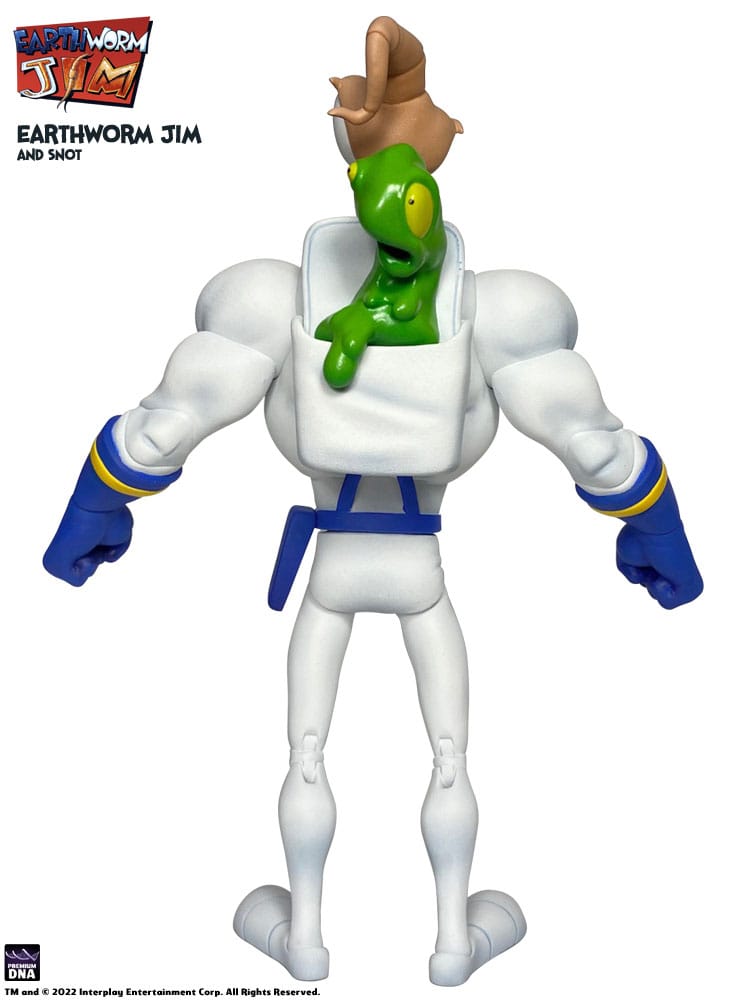 Earthworm Jim Action Figure Wave 1: Earthworm Jim &amp; Snot 15 cm