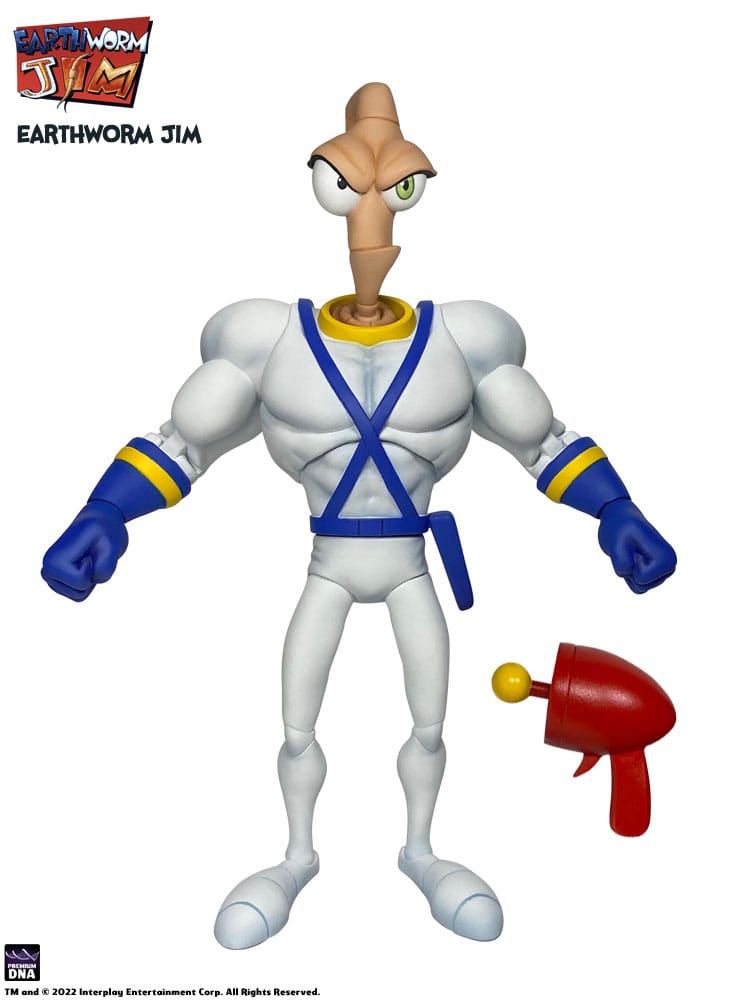 Earthworm Jim Action Figure Wave 1: Earthworm Jim &amp; Snot 15 cm