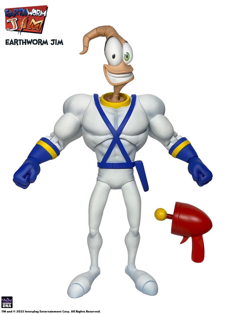 Earthworm Jim Action Figure Wave 1: Earthworm Jim &amp; Snot 15 cm