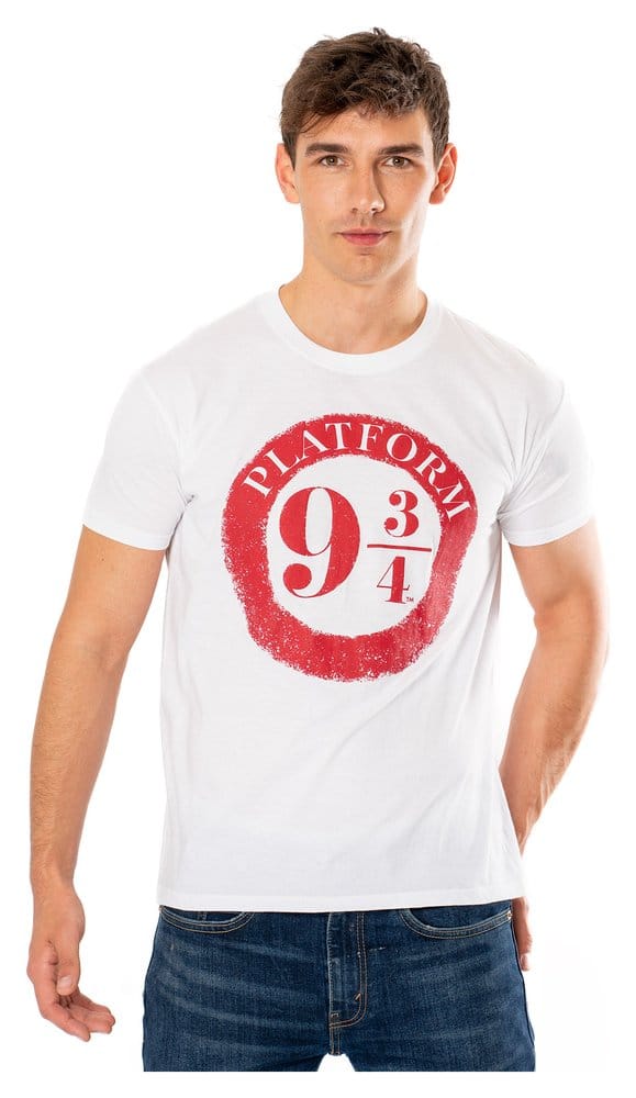 Harry Potter T-Shirt Platform 9 3/4 Raised Print Size M