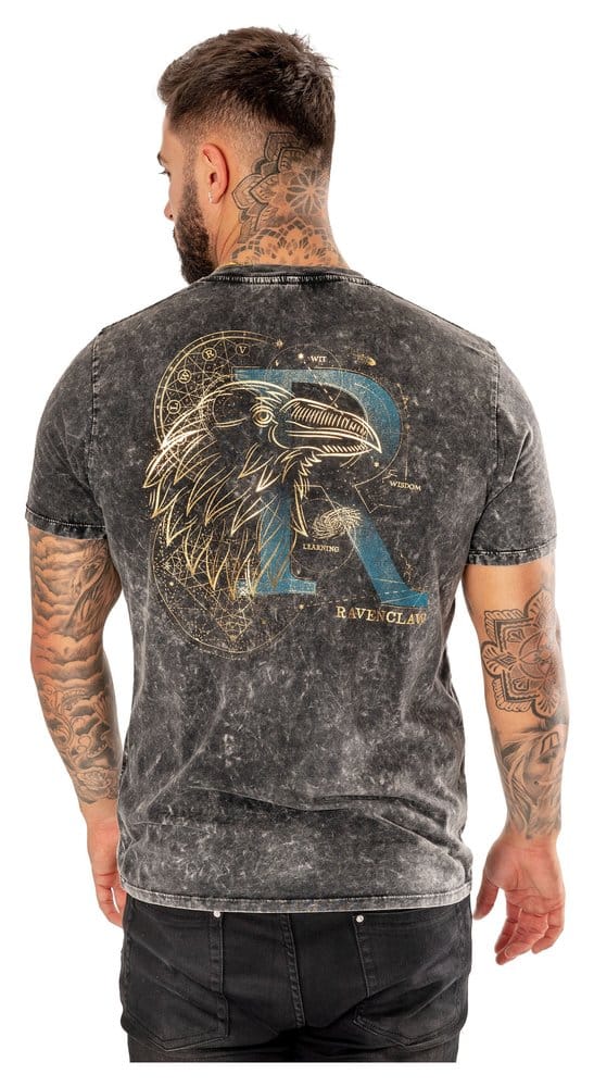 Harry Potter T-Shirt Ravenclaw Acid Wash Size S