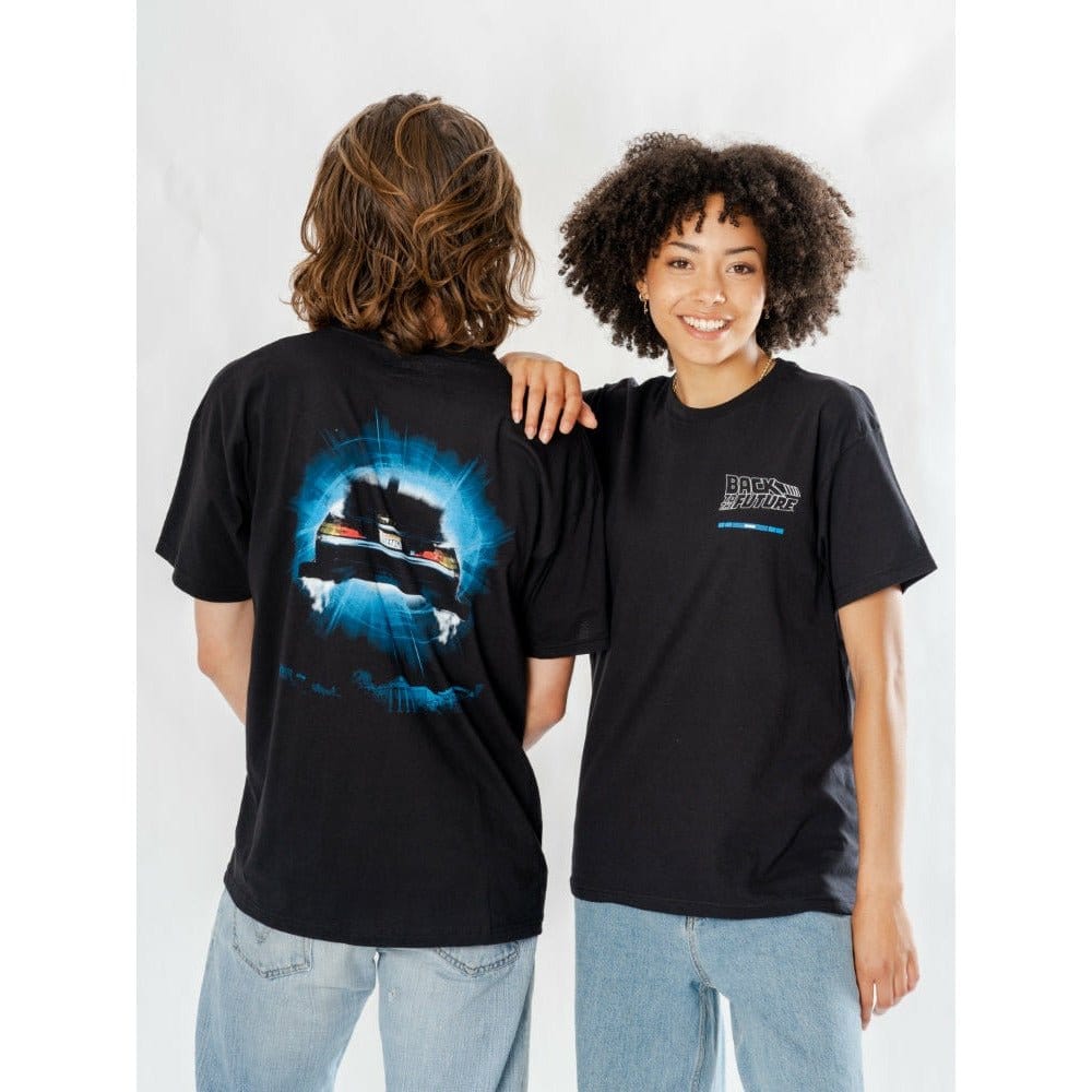 Back to the Future T-Shirt Delorean Reverse Size S