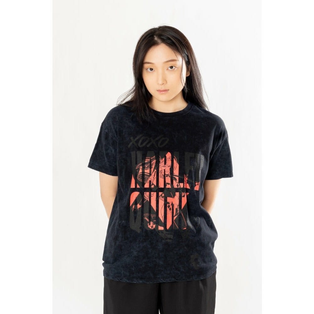 DC Comics T-Shirt Harley Quinn Acid Wash Xoxo Size XXL