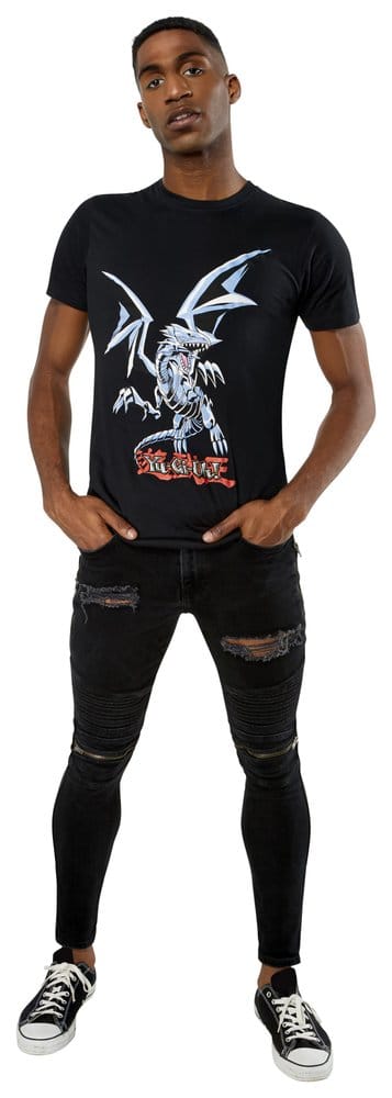Yu-Gi-Oh! T-Shirt Blue Eyes White Dragon Size L