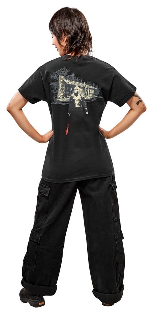 Friday the 13th T-Shirt Camp Crystal Lake Reverse Size L