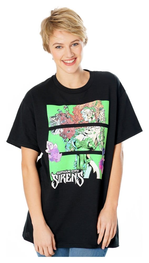 Gotham City Sirens T-Shirt Poison Ivy Sirens Cash Black Size S