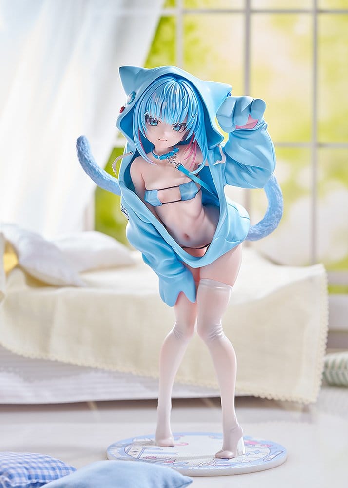 Virtual illustrator Kanzarin PVC Figure 1/6 kanzarin-chan: Cat-Eared Hoodie Ver. 26 cm