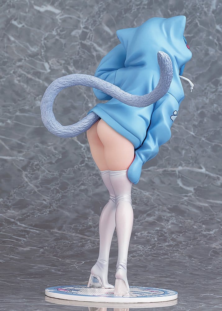 Virtual illustrator Kanzarin PVC Figure 1/6 kanzarin-chan: Cat-Eared Hoodie Ver. 26 cm