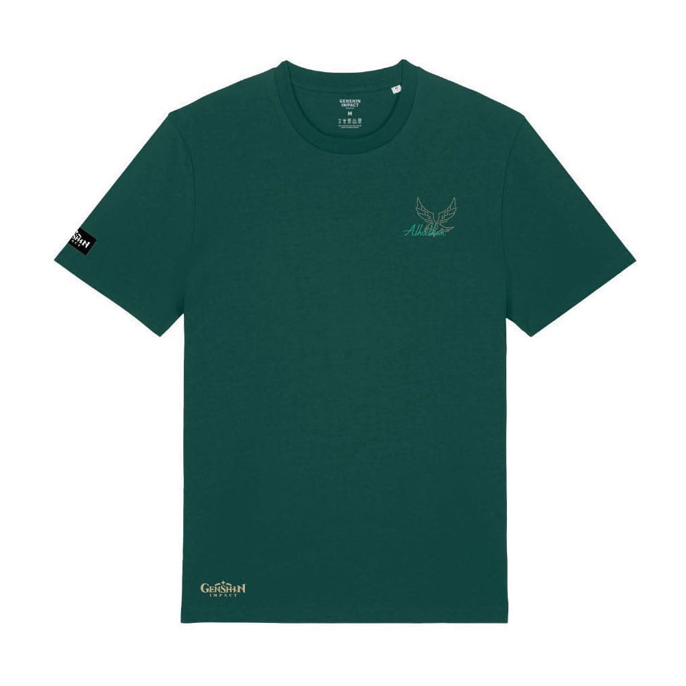 Genshin Impact T-Shirt Alhaitham Green Size L