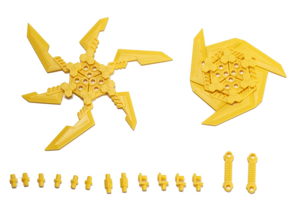 Original Character 1/80 Plastic Model Kit Pop Series08: Gimic knife3 Yellow 4 cm