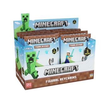 Minecraft figural-keychain Display (24) - Damaged packaging