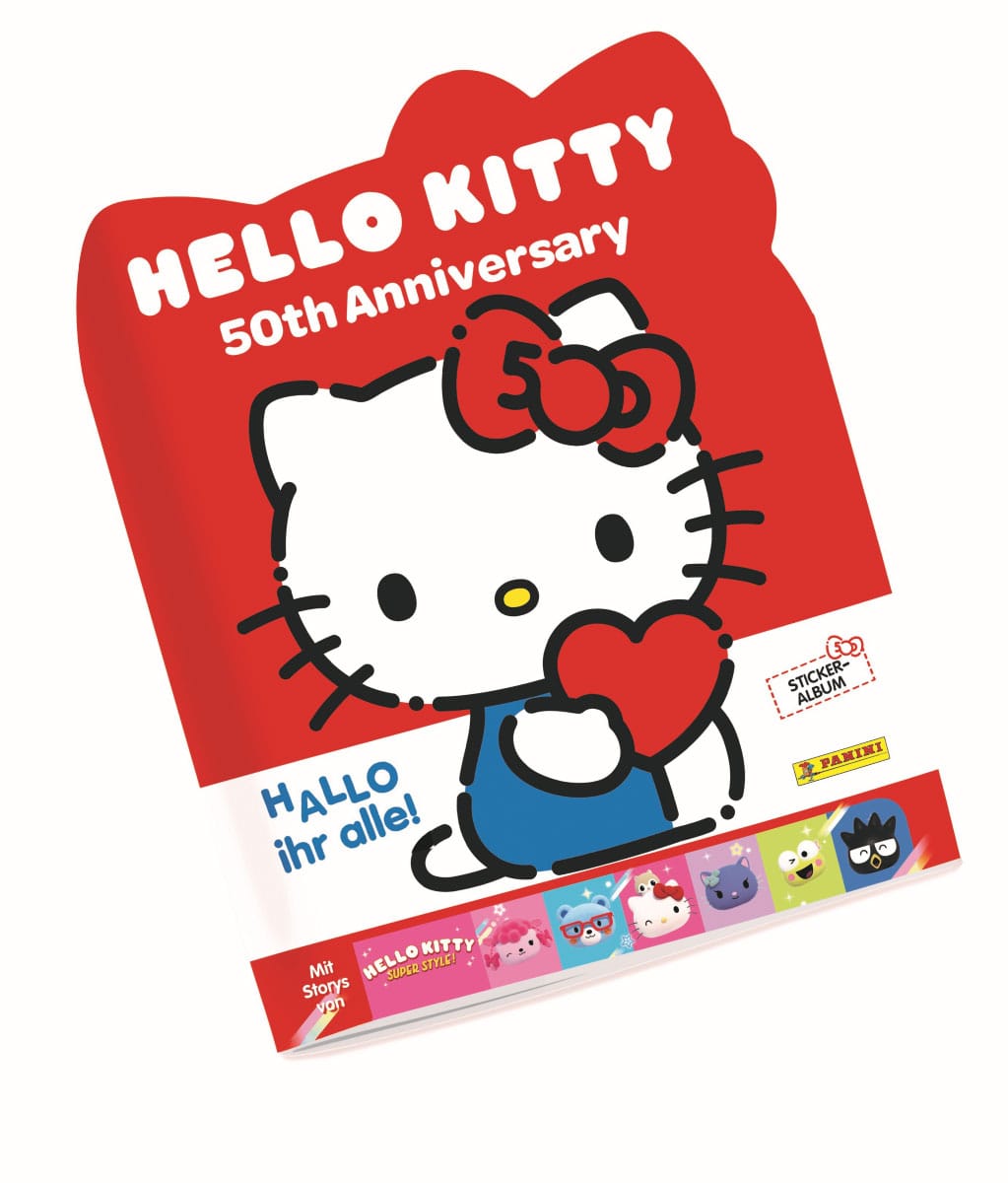 Hello Kitty Sticker Collection Album 50th Anniversary *German Version*