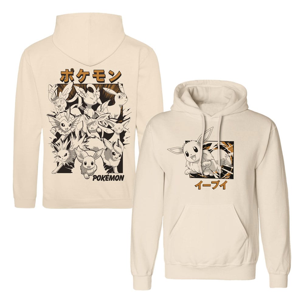 Pokémon Hooded Sweater Eevee Evolutions Katakana Size S