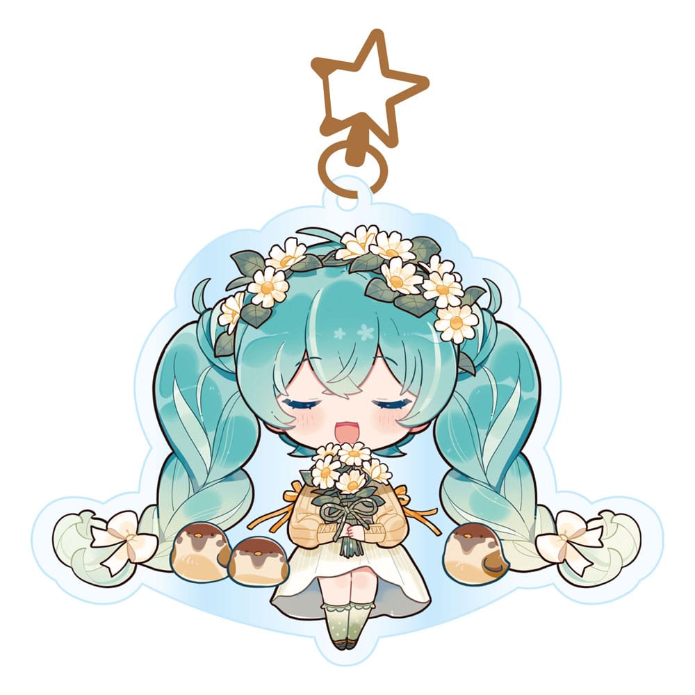 Hatsune Miku Acrylic Keychain Kawaii Autumn Time