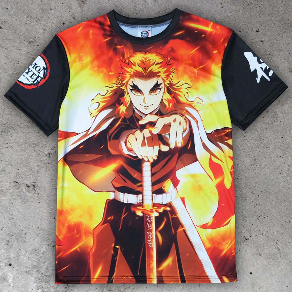 Demon Slayer: Kimetsu no Yaiba T-Shirt Kyojuro Rengoku  Size L