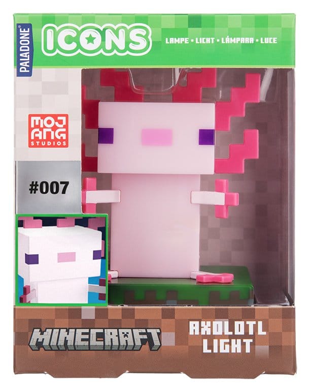 Minecraft Icon Light Axolotl V3 11 cm