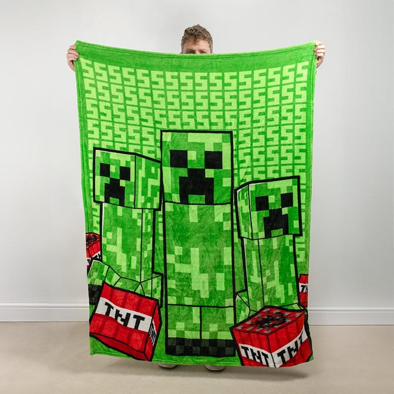 Minecraft Cushion Blanket Creeper 2-in-1 Foldable 150 cm