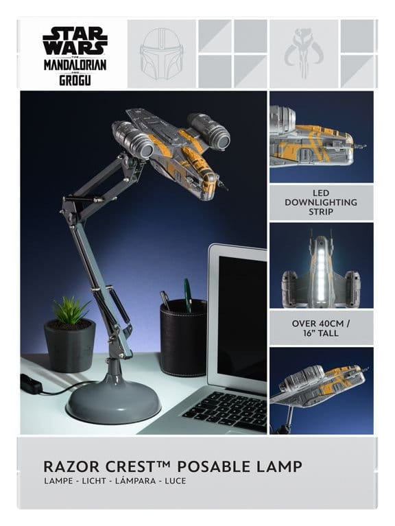Star Wars: The Mandalorian Desk Lamp Razor Crest Posable
