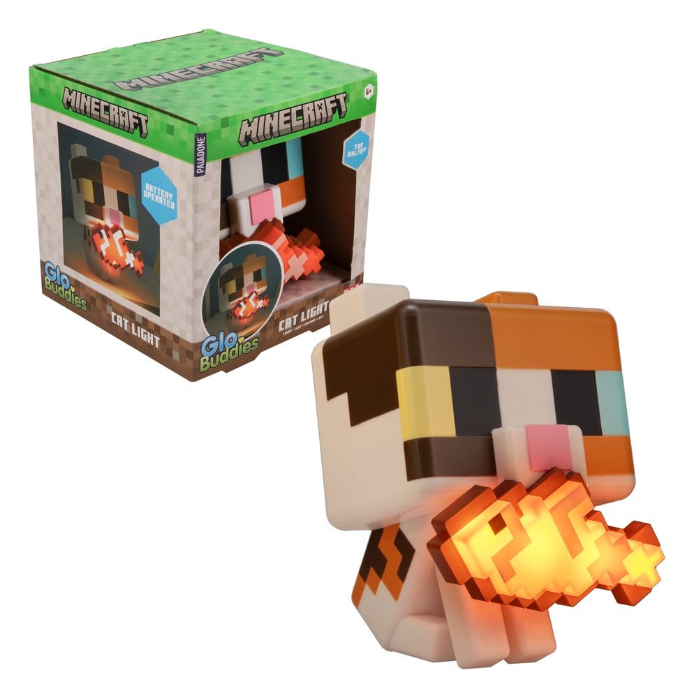 Minecraft GloBuddies Light Cat 15 cm
