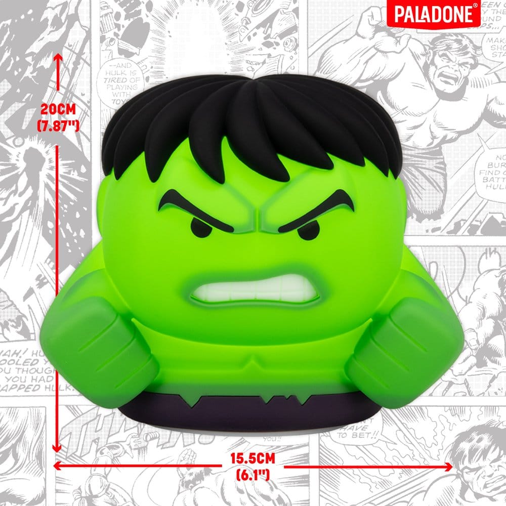 Marvel Universe SquishyGlo Silicon Light Hulk Rechargeable 15 cm
