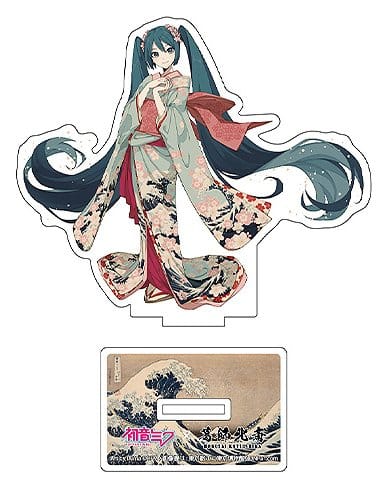 Hatsune Miku x Katsushika Hokusai iXima Die-Cut Acrylic Stand Assortment 10 cm