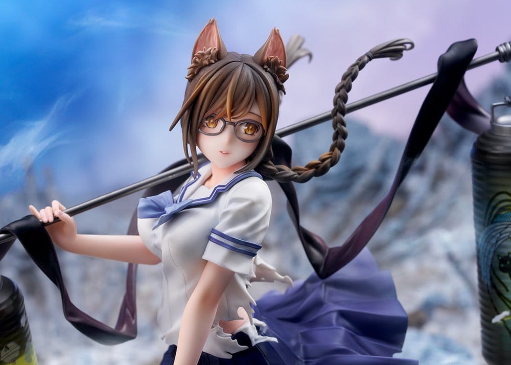 Comics Bakemonogatari PVC Figure 1/7 Tsubasa Hanekawa 26 cm