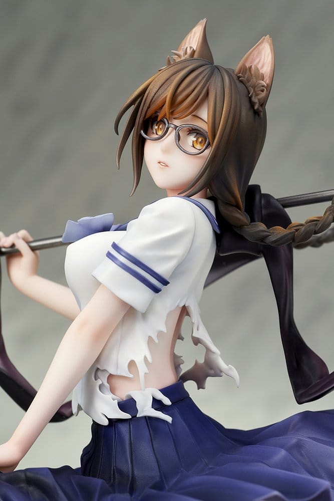 Comics Bakemonogatari PVC Figure 1/7 Tsubasa Hanekawa 26 cm