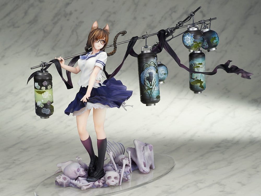 Comics Bakemonogatari PVC Figure 1/7 Tsubasa Hanekawa 26 cm