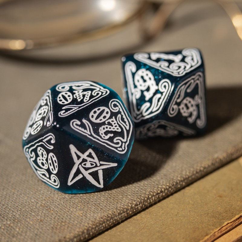 Call of Cthulhu Dice Set Abyssal &amp; White (7)