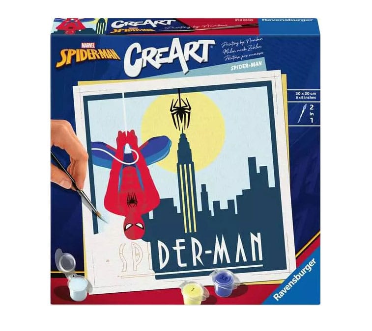 Marvel CreArt Paint by Numbers Painting Set Spider-Man 20 x 20 cm