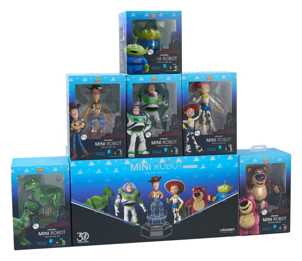 Disney Pixar Toy Story Interactive Robot 30th Anniversary Collector's Set *French Version* 19 cm
