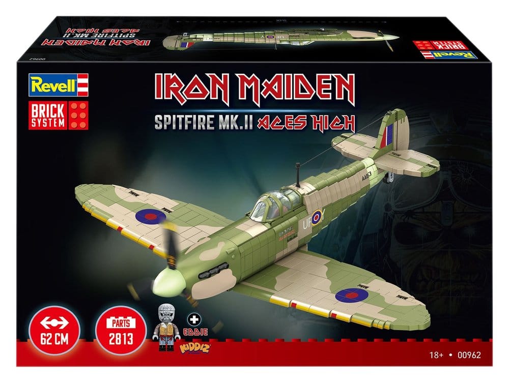 Iron Maiden Brick System Construction Kit Set Spitfire MK.II Aces High 58 cm