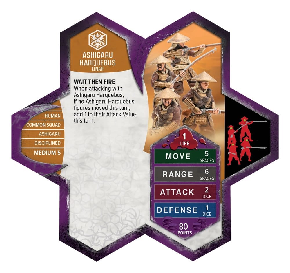 Heroscape Army Expansion Ashigaru Harquebus Remastered – Standard Edition *English Version*