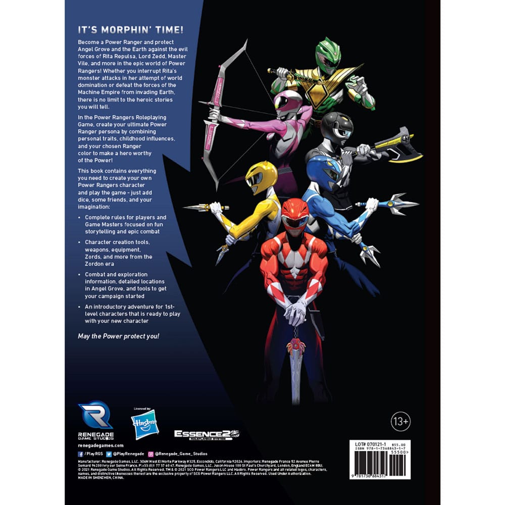 Power Rangers RPG Rulebook Core *English Version*