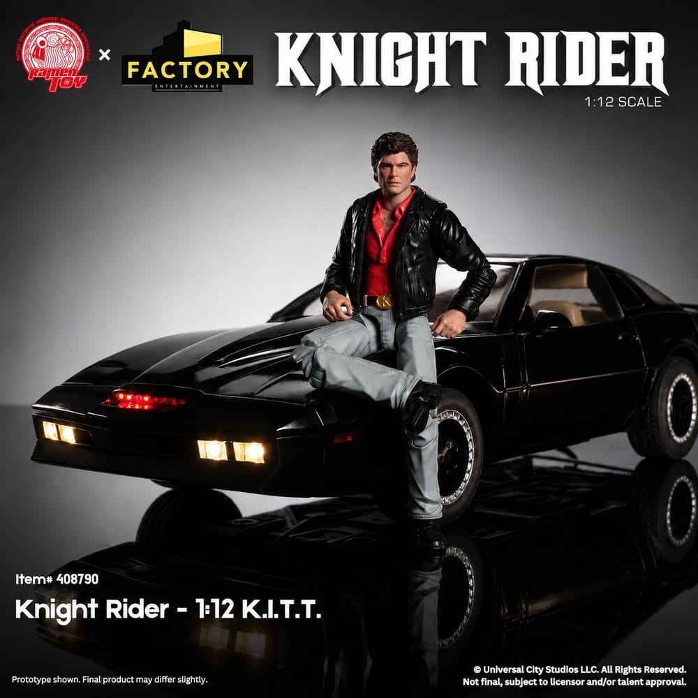 Knight Rider Action Figure 1/12 K.I.T.T. with Michael Knight