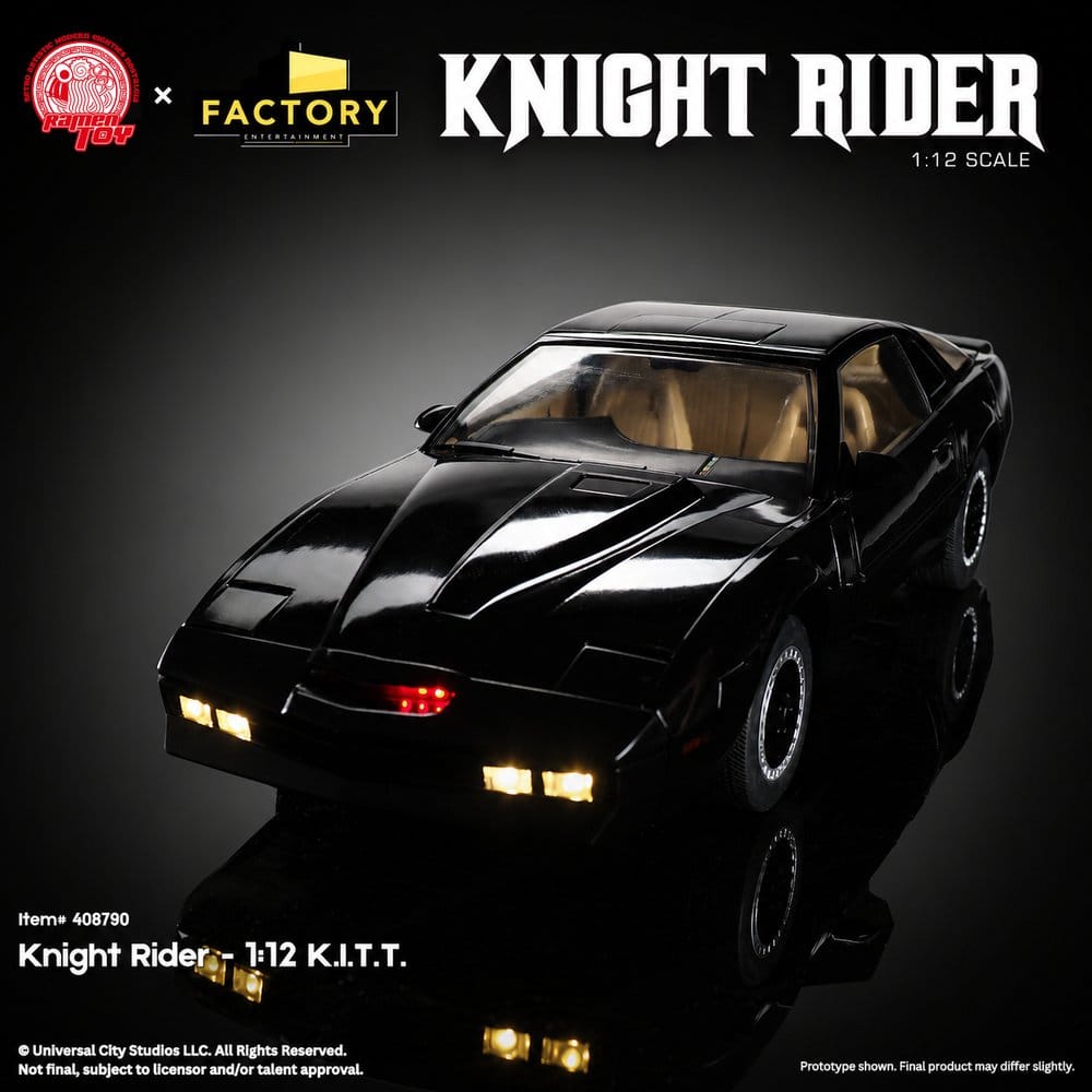 Knight Rider Action Figure 1/12 K.I.T.T. with Michael Knight